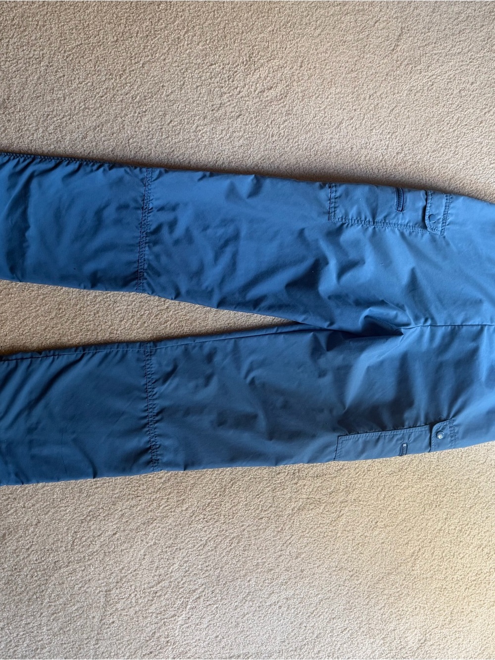 Vintage Nike Blue Cargo Pants Medium Y2K Nylon Utility Track Parachute Pants - Picture 8 of 8